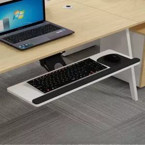 선반 키보드 거치대 블랙 연구실 접이식 트레이 책상 레일 슬라이딩 슬라이드 벽걸이 받침대