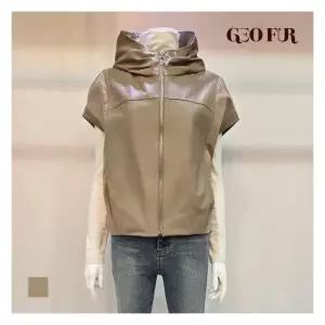 지오퍼 GEO FUR 천연 양가죽 드롭숄더 VESTG504LVT0020 1209287