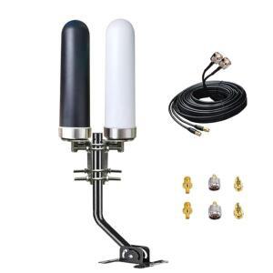 실외 와이파이 장거리 무지향성 안테나 T-모바일 버라이존 AT& T용 TS-9 SMA 10m 2x2 MIMO 4G LTE