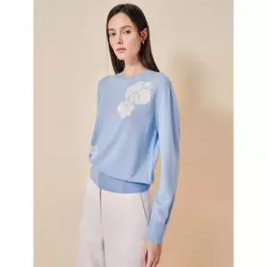 매장정품 지고트 JS2A1PO043[플라워 라글란 니트 풀오버] 229101