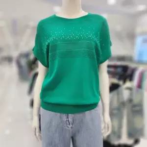 조이너스 여성 브랜드 25신상 라운드 니트 여름 반팔 티셔츠JAFU6WSL530US 1217668