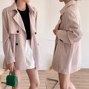 [하프클럽/]위쉬몰 IR 데일리더블숏트렌치코트(P314H604) 빅사이즈