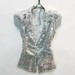 반짝이 무대조끼 나이트 웨이터 스팽글 무대 공연 의상 자켓 트로트