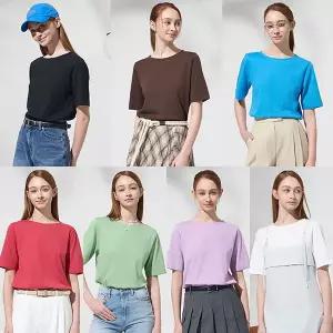 리베레츠 여성컬러팝반팔티셔츠7종세트 1203970