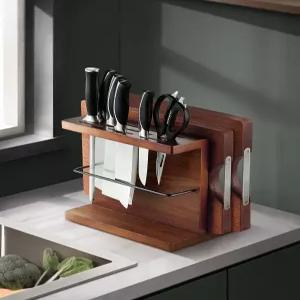 주방 칼블럭 원목 칼꽂이 칼수납 거치대 나무 보관함 일식칼집 정리함 스탠드