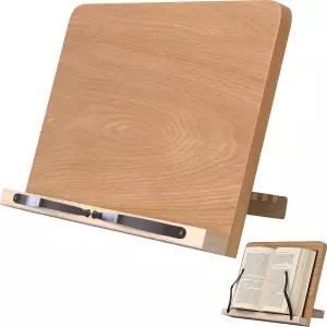 ZMHH 책 읽기 스탠드 8개의 조절 문서 가능한 데스크탑 북 트레이 클립 독서용 높이 종이 교과서쿡북음악