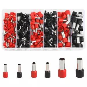 Teansic 240PCS 절연 구리선 페룰 키트 AWG10-12/AWG8/AWG4 커넥터 차량 오디오 전자기기 통신 장비용 엔드