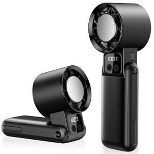 WOWF 휴대용 선풍기 에어 기술 냉각 12 활동 000 위한 강력한 실내 기능이 여행 작업을 블랙 있는 야외