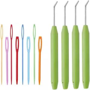 모 4종 세트 뜨개질 뜨개질용 바늘 8개 코바늘