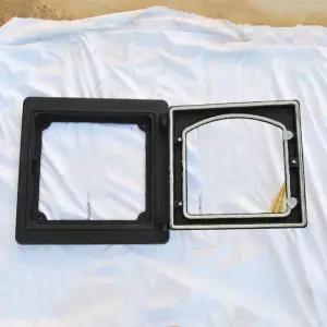 장작난로문 아궁이문 내열유리 문짝 손잡이 단일