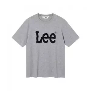 LEE 빅 트위치 로고 반팔 티셔츠 그레이