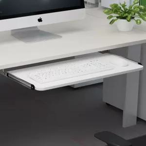 회전 키보드트레이 무타공 조절 레일형 트레이 회전형 데스크 호두 슬라이드 책상 슬라이딩