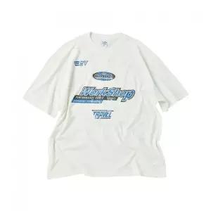 TRAVEL 애슬릿 피그먼트 반팔티 크림