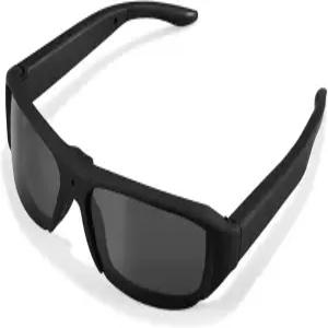 남성용 스마트 비디오 1080p 카메라 안경 - 자전거 스포츠 여행 운전을 위한 야외 HD UV 보호 편광 렌즈