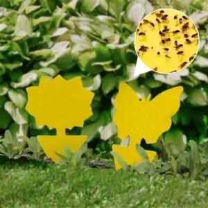 나비모양 해충끈끈이트랩 식물보호용 실내외 벌레차단