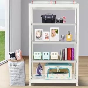 경량 앵글 선반 가정용 조립식 베란다 경량 철제 선반 창고 5단 수납 수납장 다용도 시스템 정리함 정리대