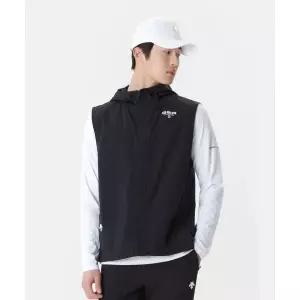 데상트 DESCENTE GER 팀 우븐 후드 베스트 집업 블랙(SP121IVE31) SP121IVE31_BLK0
