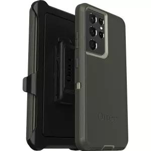 OtterBox 갤럭시 S21 울트라 5G (전용) - 디펜더 시리즈 스크린리스 에디션 케이스 Lichen The Trek (그린)