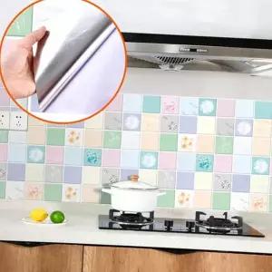 싱크대 방수 인테리어 타일 필름 주방 벽지 시트지 오염 방지 네이처 접착 셀프 보호 시공