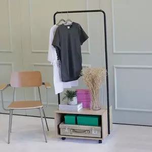 수납 행거 선반형 선반 드레스 이동식 행거 자취방 실내 철제 정리대 수납장 수납형 옷방
