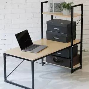 좌식 노트북 책상 낮은 공부 책꽂이 좌식 컴퓨터 책상 조립식 선반형 테이블 다용도 합판 상판 작업 스틸