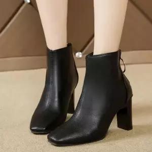 베이직 디자인 모던컬러 여성용 캐주얼 앵클부츠 여자가을신발 앵글부추 발목부츠