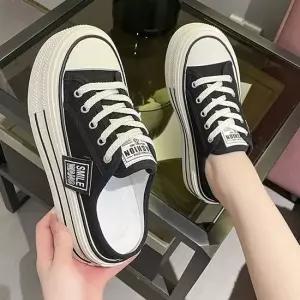 봄 여름 여행 편한 뮬 키높이 스니커즈 운동화 신발 어글리슈즈 여성스니커즈 슬립온