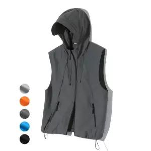 TRILLION 디비전 져지 후드 집업 베스트 (CHARCOAL) 910992