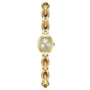 [미국배송] ADSBIAOYE 여성 골드 워치 방수 쿼츠 손목 시계 우아한 타원 빈티지 스몰 다이얼 팔찌 여성용 패션 드레스