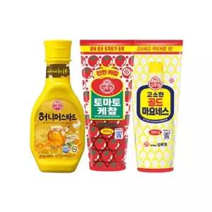 오뚜기 케찹 500g + 마요네즈 500g + 머스타드소스 535g