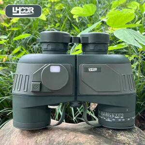 IPX7 망원경 쌍안경 10x50 가용  내장 거리측정기 나침반 생존용 방수