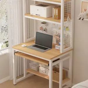 공부방 책상 서랍형 데스크 공간활용 테이블 키보드 우드