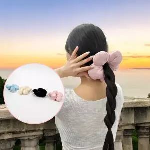 [하프클럽/]포니테일머리끈 대왕 꽃 포니테일 머리끈