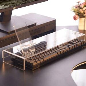릴 키보드 보관함 수납 인테리어 A 받침대 스 지 마우스 방진 진열 스탠드 투명