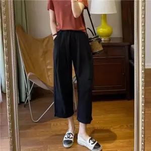 헐크 데님 봄 여친 여자 청반바지 하이웨스트 반바지 3부 KKE1