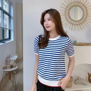 스커트 원피스 여성용 네크라인 쉬폰 화려한 허리 세트 어깨 비대칭 노출 고 반팔 패션 버블 원픽2