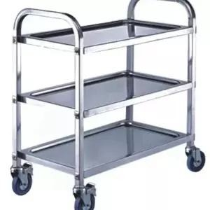 식당 스텐 카트 트롤리 레스토랑 서빙카트 3단 업소용 바퀴