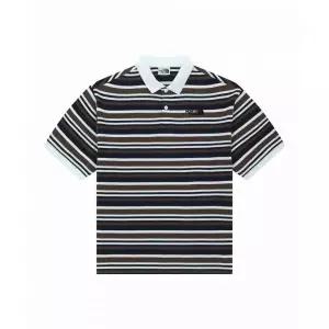 THE NORTH FACE 노스페이스 NT7PR03J 화이트라벨 스트라이프 반팔 폴로 NAVY