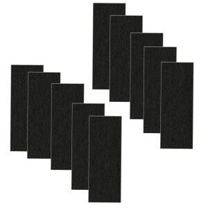 QZBHCT 10팩 탄소 필터 고양이 플립 냄새 교체용 필터 타원형 쓰레기통 후드