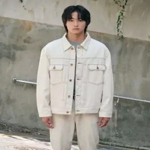 [매장정품} stco DIEMS 체인 트윌 데님자켓 셋업베이지 (오버핏)DDJXZ05OSD