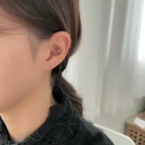 [옷자락]여자 데일리 미니 달 귓볼 연골 써지컬 피어싱