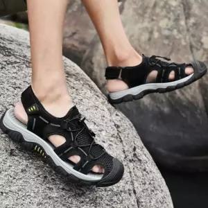 EAMT 남사친 캐주얼 여름 스포츠 슈즈 빅사이즈 비치화 아웃도어 펀칭 샌들 YJ5