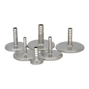 YQBS 6MM 어댑터 클램프 바브 트라이 10MM 위생 피팅 브루잉 파이프 304 호스 페룰 8MM 스테인리스 스틸