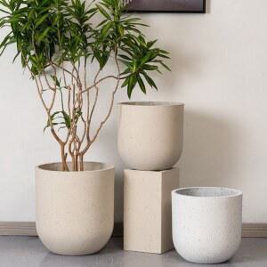 대형 도자기 화분 빈티지 토분 원형 베트남 높은 인테리어