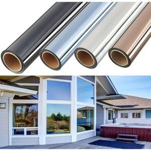 창문 프라이버시 필름 하우스 접착식 비닐 보호 스크린 단방향 UV 틴트 미러 도구 스티커 자동차 유리