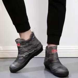 남자 단목 밀리터리 장화 레인부츠 앵클 방수 신발 남성장화 레인부츠 장마철신발