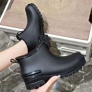 캐주얼 남여공용 커플 비오느날 레인부츠 장화 신발 글래디에디터 레인부츠 방수신발