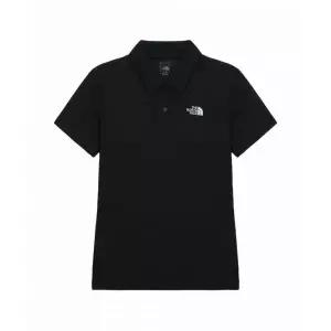 THE NORTH FACE 노스페이스 NT7PS33A 여성 쿨맥스 프라임 반팔 폴로 BLACK