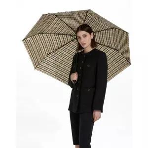 [백화점 정품] 닥스 DAKS 25SS 브라운 체크 3단 자동 우양산 [양산 겸용] DBUM5E801