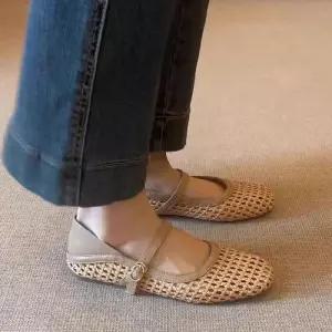 쉬헐크 여성용 여사친 여름 샌들 플랫 힐펌프스 메리제인 신발 펀칭 스트랩힐 썸머룩 양가죽 슬림핏 슈즈